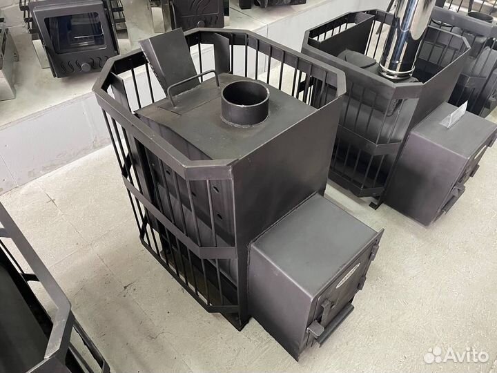 Толстая печь для бани