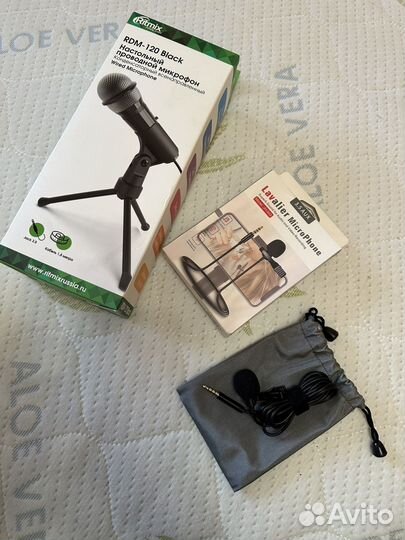 Микрофон настольный RDM-120 и петличка JH-043