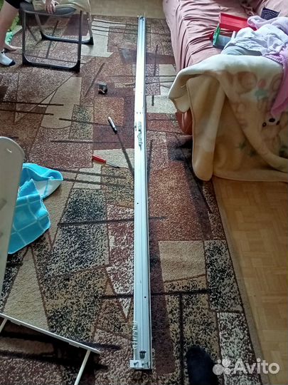 Карниз 3м. Алюминиевый. Двухрядный. Потолочный