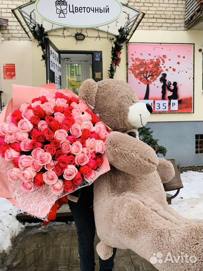 Шикарные букеты роз. Розы Эквадор 101 роза