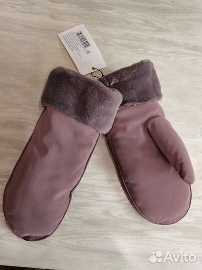 Тканевые варежки с мехом и мембраной