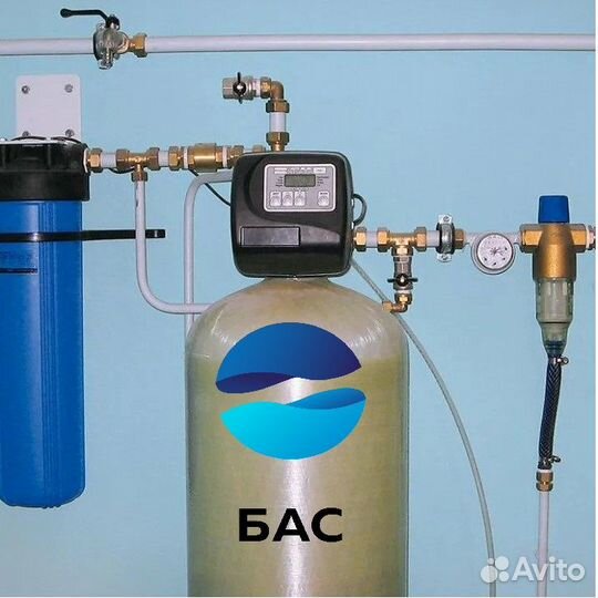 Фильтрация воды со скважины, умягчение