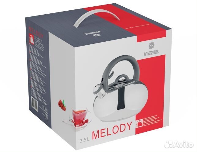 Чайник для плиты Vinzer Melody 3,5 л 89002