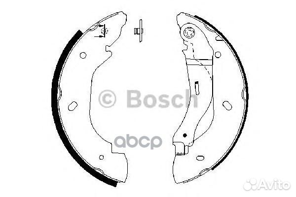 Колодки тормозные барабанные зад 09864876