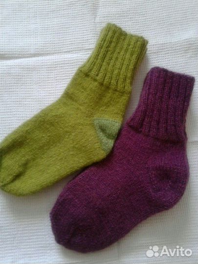 Носки вязаные шерстяные