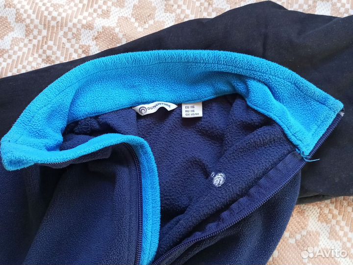 Утепленные брюки Uniqlo, флиска и свитер 120