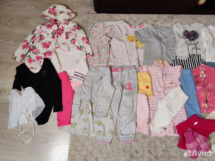 Вещи для девочки пакетом 98-110