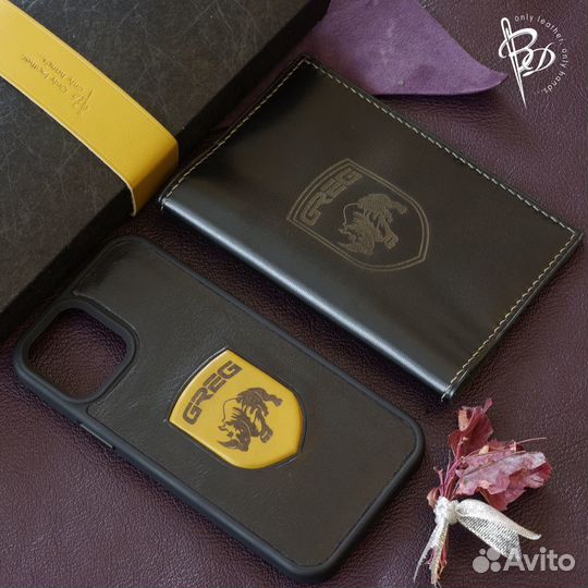 Набор чехол на iPhone 12 Pro и обложка на паспорт