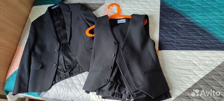 Костюм детский (пиджак, жилет, брюки 3 шт) 116-128