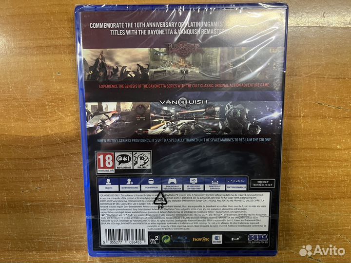 PS4 Bayonetta + Vanquish (новый)
