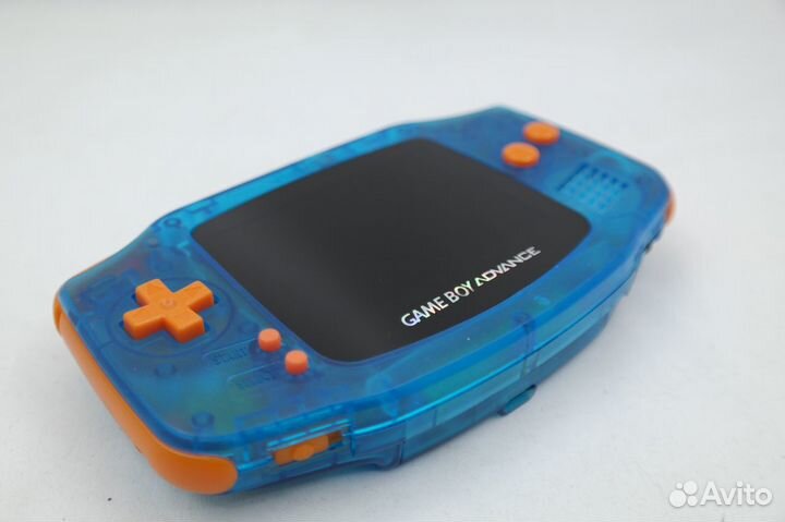 Gameboy Advance Custom Crystal Blue RGB IPS