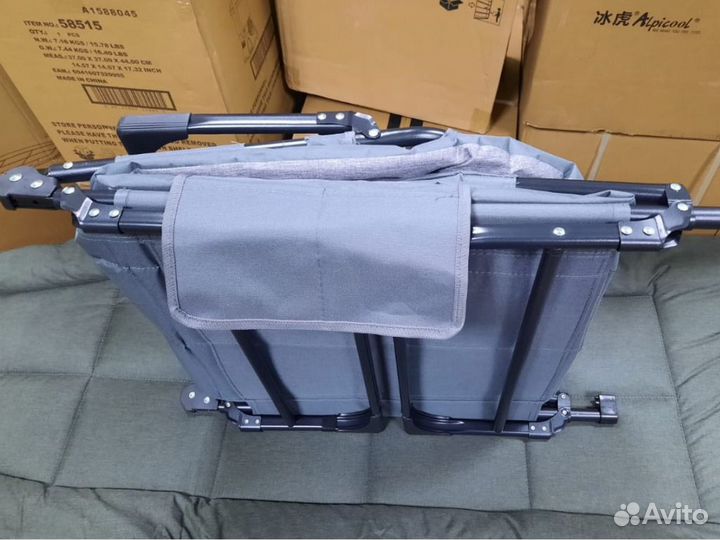 Раскладушка с матрасом туристическая