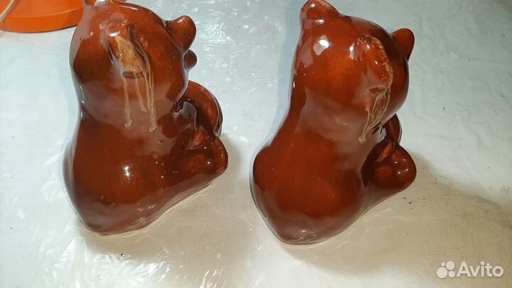 Статуэтка Медведь с бочонком меда СССР