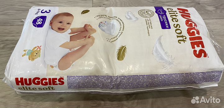 Подгузники трусики huggies elite soft 3