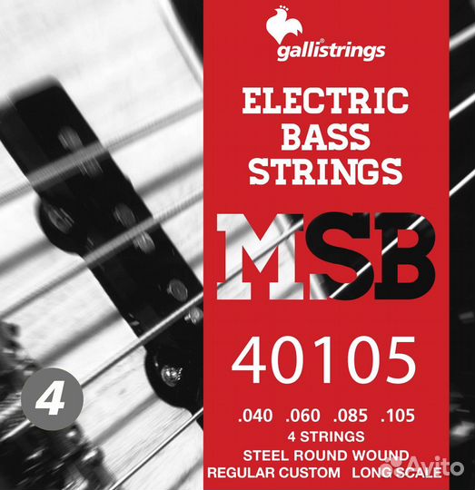 Струны для бас гитары Galli Strings MSB40105