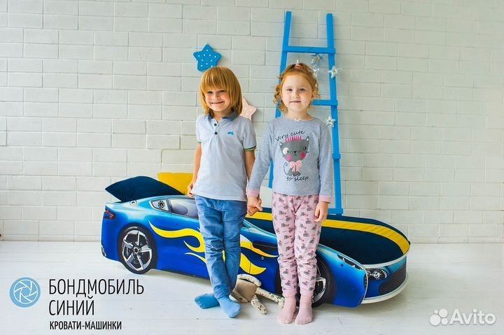 Машина-кровать с подъемным механизмом+матрац