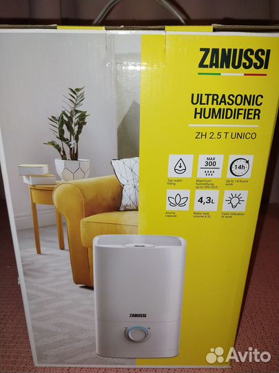 Увлажнитель воздуха новый Zanussi