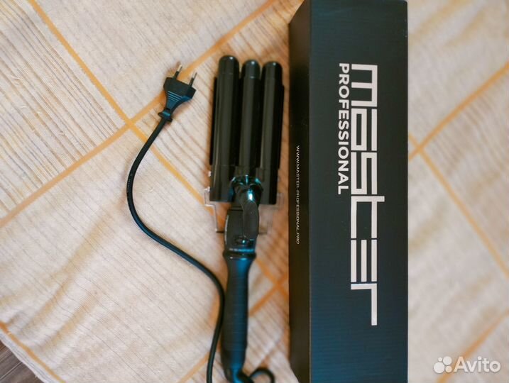 Щипцы для завивки волос тройные