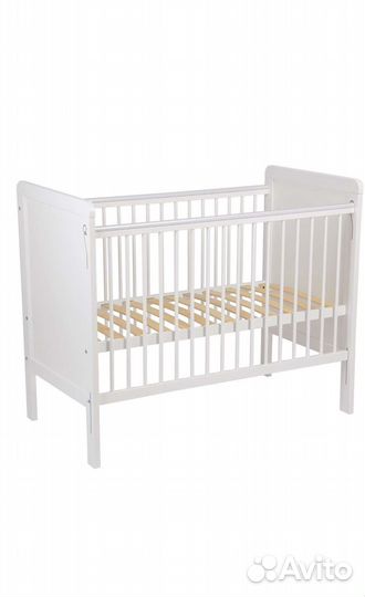 Детская кровать с матрасом Polini kids белая