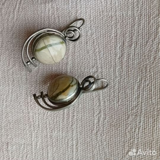 Серьги серебро