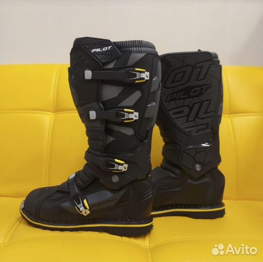 Мотоботы Forma Pilot Enduro Черно-Желтый