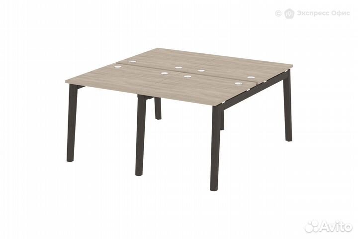 Стол-бенч двойной на деревянных опорах Onix wood O