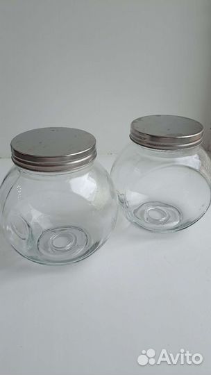 Банки 4 шт стеклянные 1,4 л