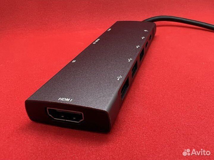 Адаптер usb с type c 9 в 1 thunderbolt 3
