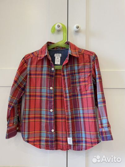 Рубашка Carter's в отличном состоянии