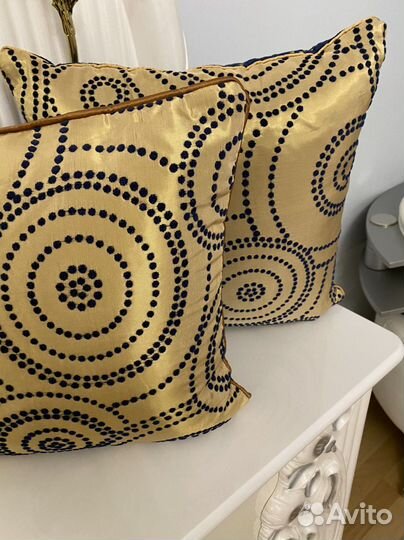 Подушки декоратив. с чехлами на молнии Бархат/Шелк