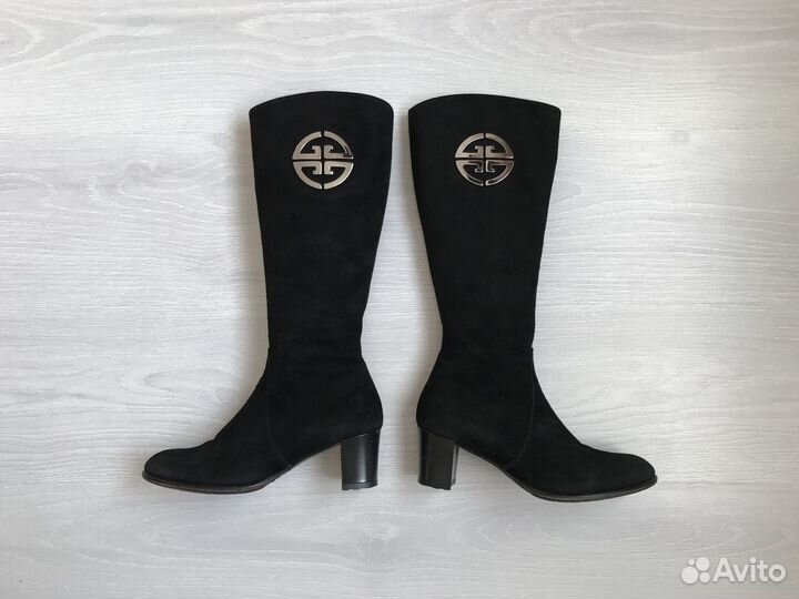 Сапоги зимние замшевые Италия