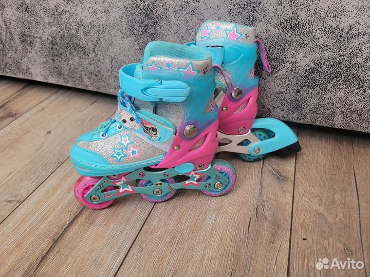 Роликовые коньки детские раздвижные