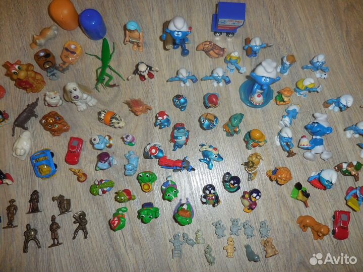 Игрушки из Киндера 90:Динозавр Акулы Бегемоты Львы