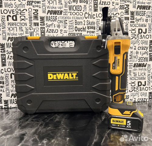 Аккумуляторная ушм болгарка Dewalt DCG 504