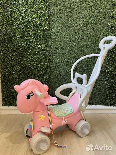 Новая качеля толокар лошадка
