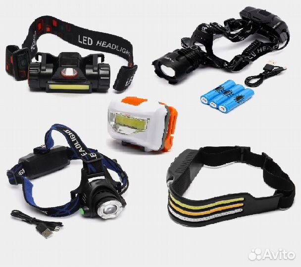 Фонарь налобный 50 видов