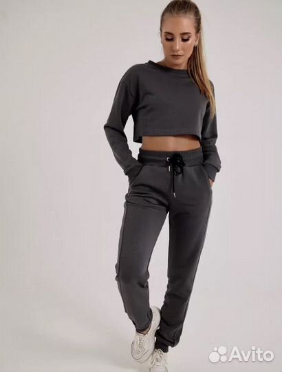 Свитшот короткий оверсайз, 3 цвета