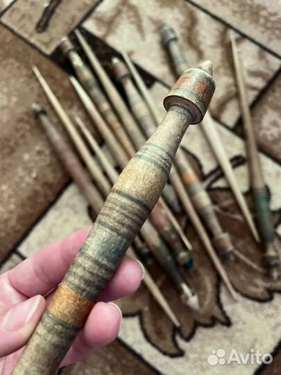 Веретено старинное, дерево, СССР