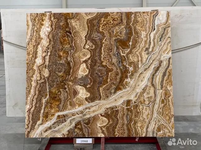 Оникс onice romantic brown, Слэб 20 мм