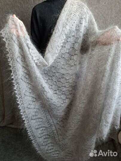 Платок шаль. Ажурная паутинка