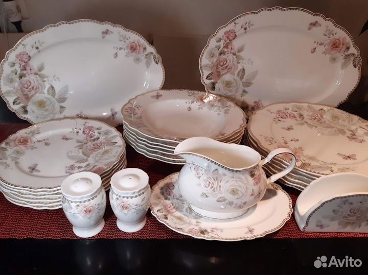 Посуда дизайна Пионы. Попредметно