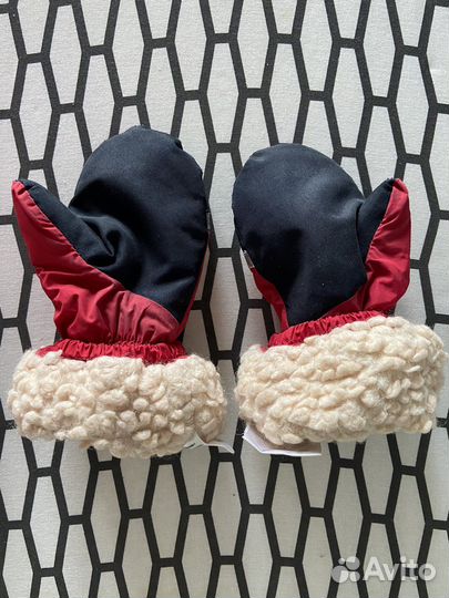 Краги варежки Kerry размер 6 зимние красные