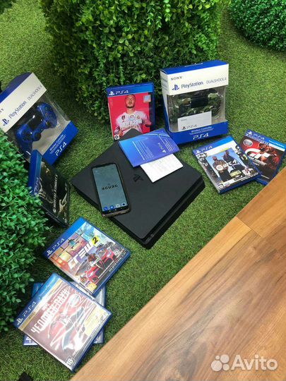 Sony playstation 4 slim + 450 игр