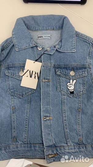 Куртка джинсовка zara новая 104
