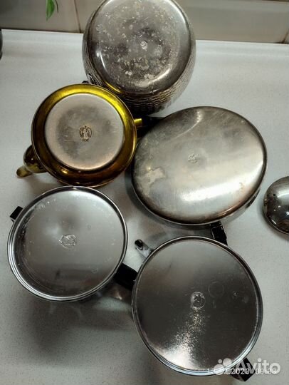 Заварочный чайник Кольчугино мельхиор. СССР