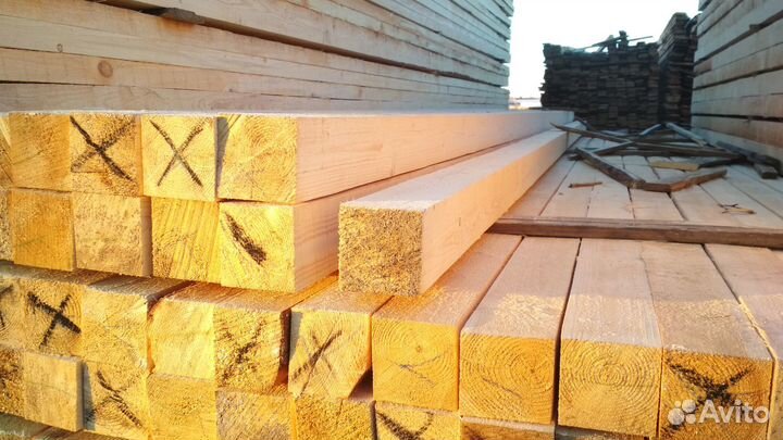 Брусок обрезной естественной влажности хвоя 2 сорт