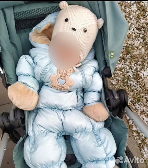 Шапочка для малыша зимняя утепленная