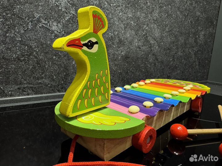 Ксилофон каталка Павлин