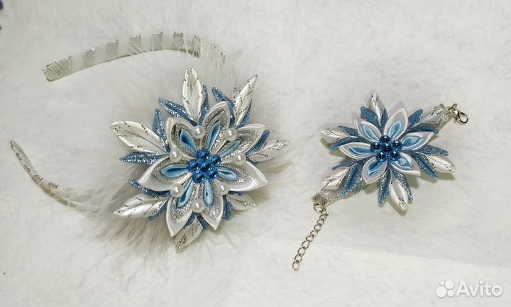 Ободок для девочки снежинка