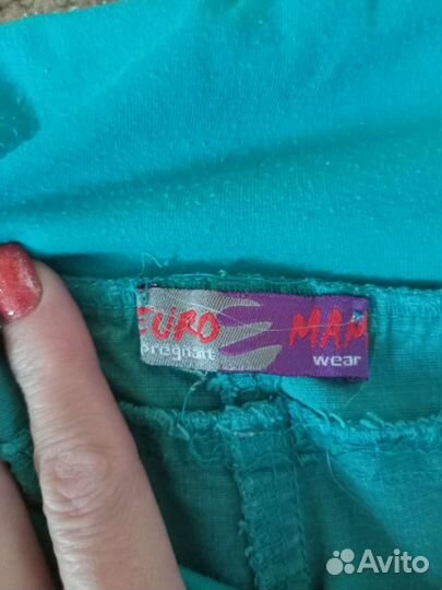 Брюки для беременных льняные